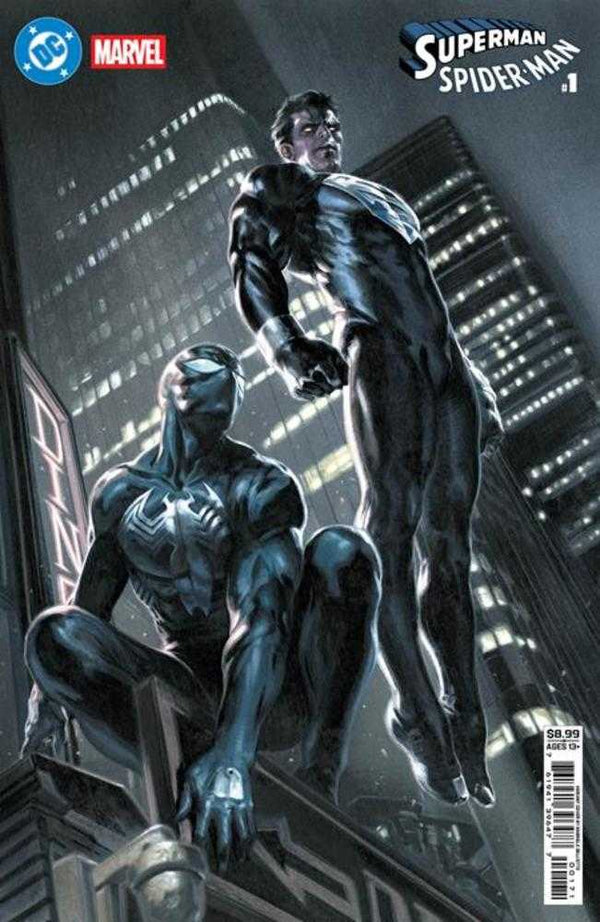 DC Marvel Superman Spider-Man #1 (One Shot) Cover G Gabriele Dell Otto Superman Black & Spider-Man Black Card Stock Variant