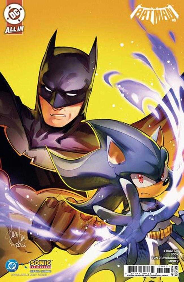 Batman #9 Cover F Mirka Andolfo DC X Sonic Card Stock Variant