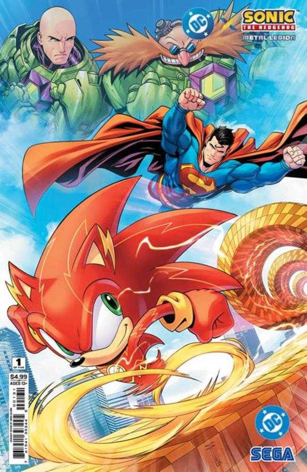 DC X Sonic The Hedgehog The Metal Legion #1 (Of 5) Cover C Serg Acuna Card Stock Variant