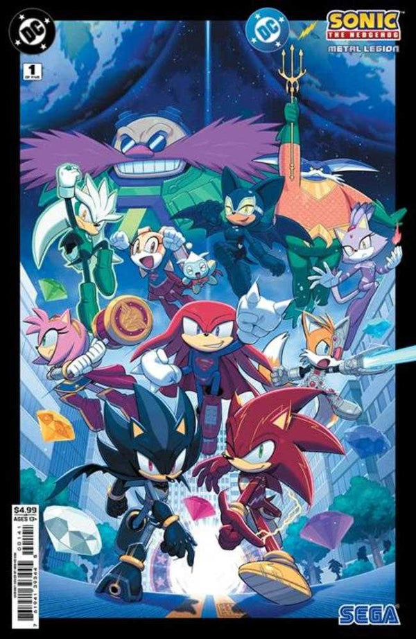 DC X Sonic The Hedgehog The Metal Legion #1 (Of 5) Cover D Min Ho Kim Card Stock Variant