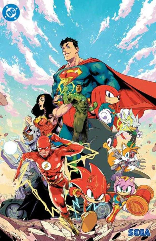 DC X Sonic The Hedgehog The Metal Legion #1 (Of 5) Cover E Pablo M Collar Foil Variant