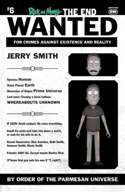 Rick And Morty The End #6 (Of 6) Cover C 1 in 10 Phil Murphy Most Wanted Variant