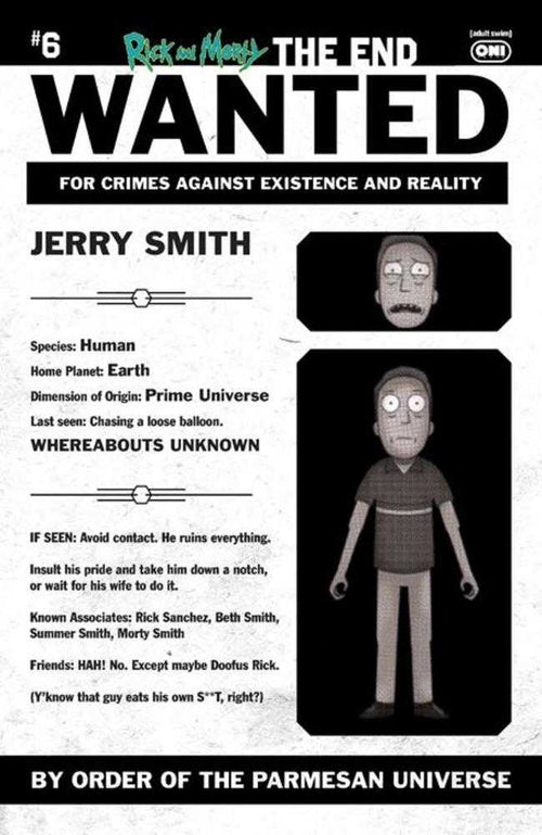 Rick And Morty The End #6 (Of 6) Cover C 1 in 10 Phil Murphy Most Wanted Variant