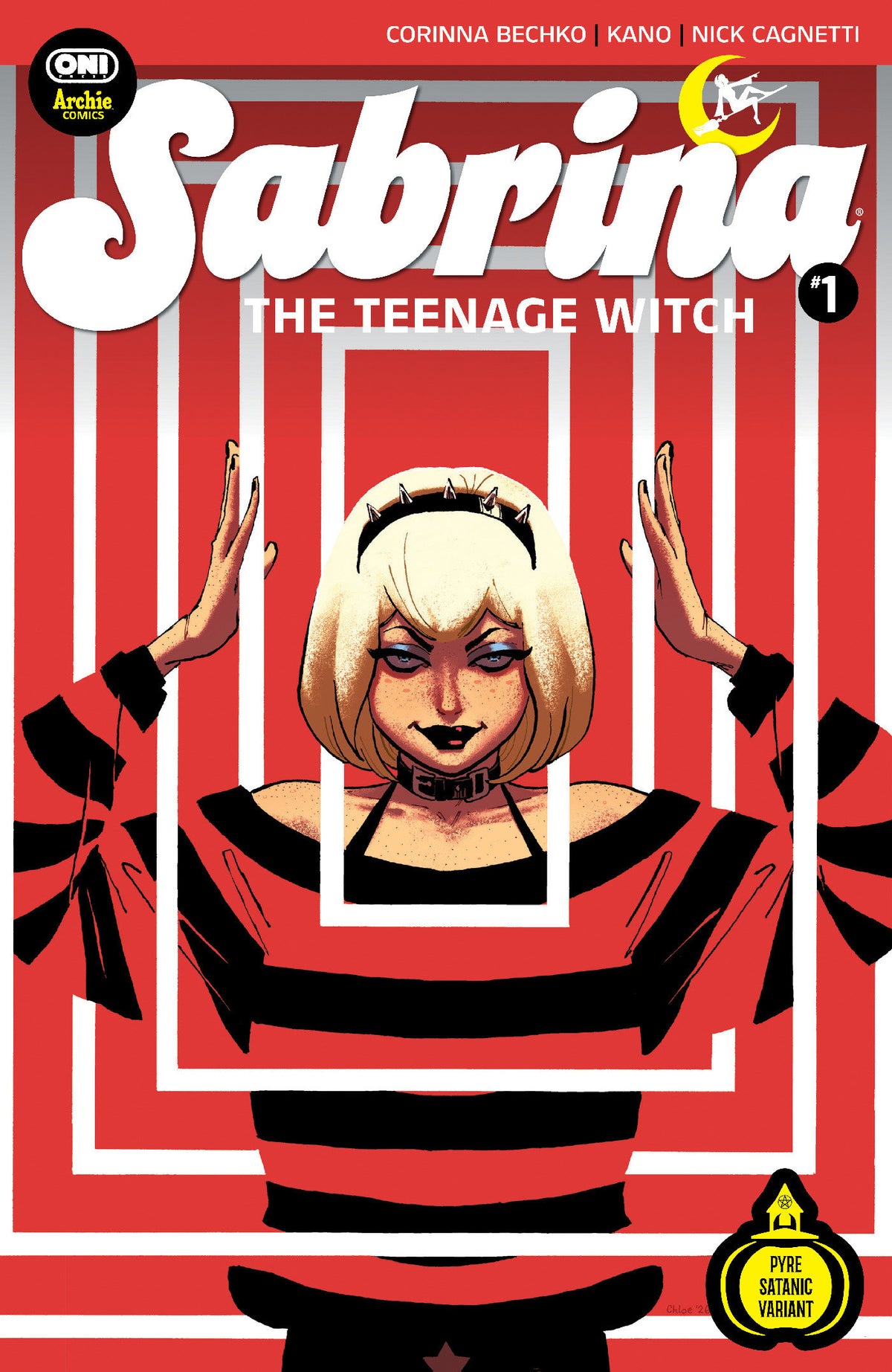 Sabrina the Teenage Witch #1 Cover W Chloe Brailsford Midnight Release Pyre Satanic Variant