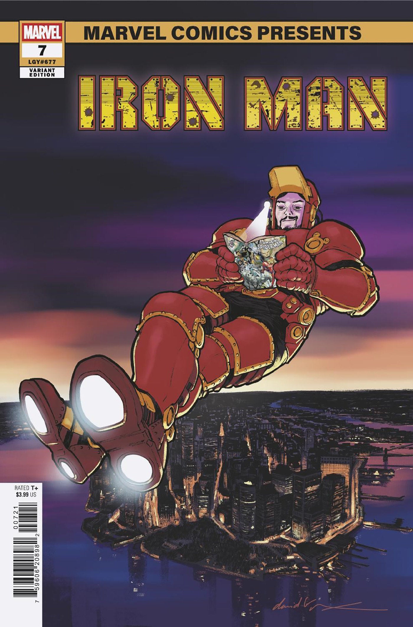 Iron Man #7 Cover art by David Lopez — Marvel