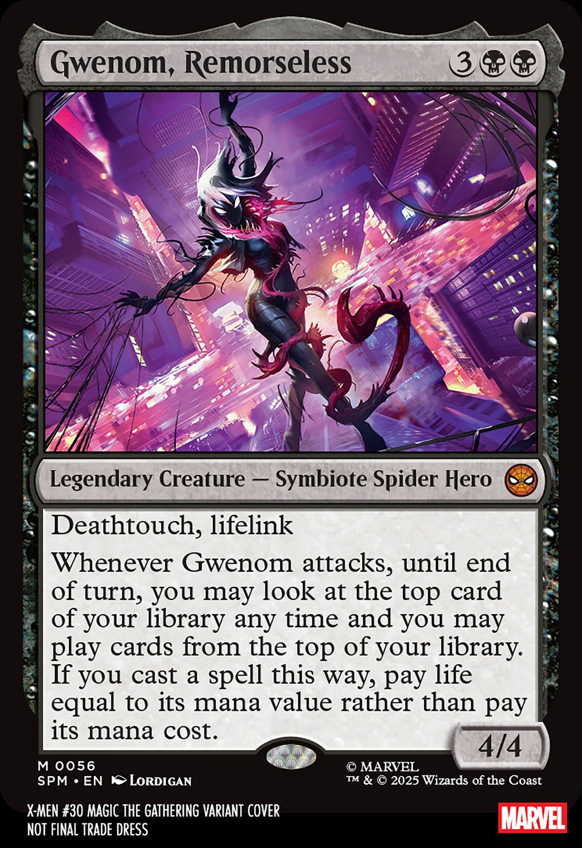 x men mtg cards X-Men #30 Lordigan Magic: The Gathering Variant