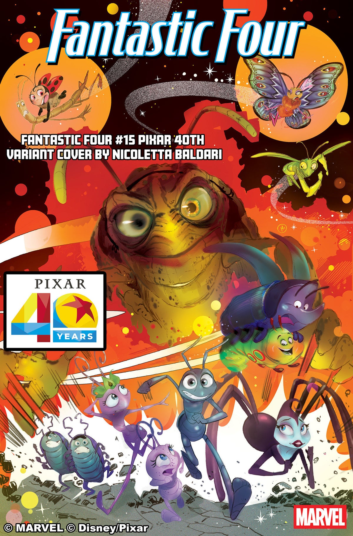 Fantastic Four #15 Nicoletta Baldari Pixar 40 Th Variant