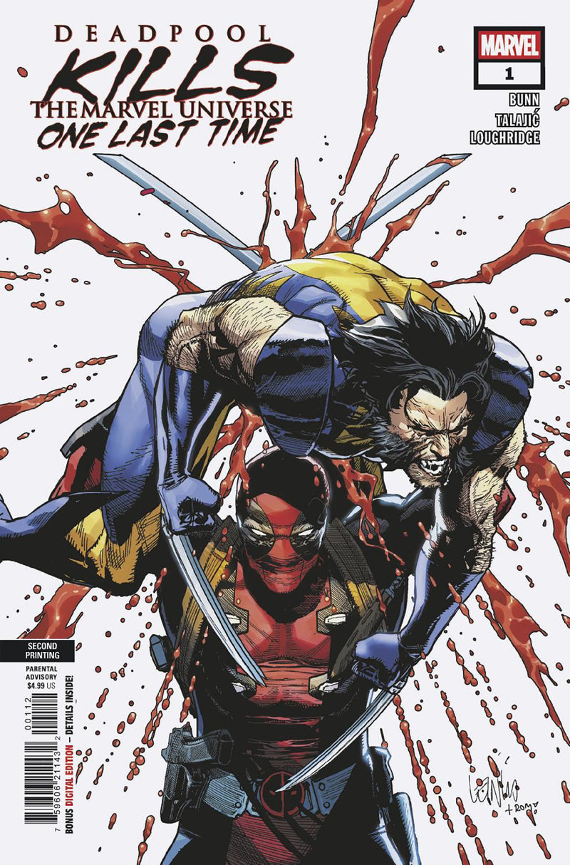 Deadpool Kills The Marvel Universe One Last Time #1 Leinil Yu 2nd Print Variant