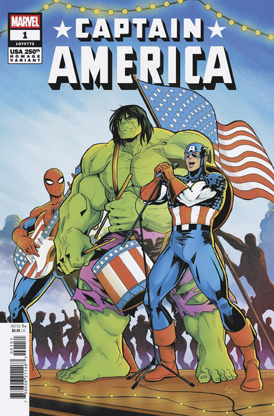 Captain America #1 Luciano Vecchio 250th Homage Variant