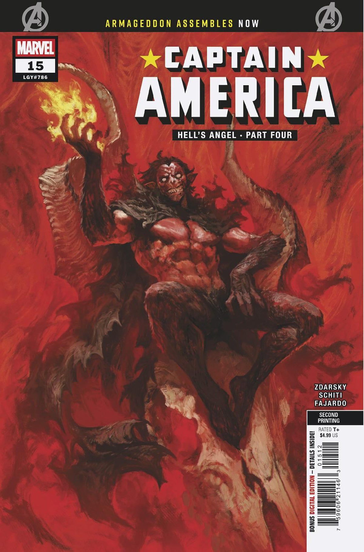 Captain America #15 Skan 2Nd Printing Variant [Arm]