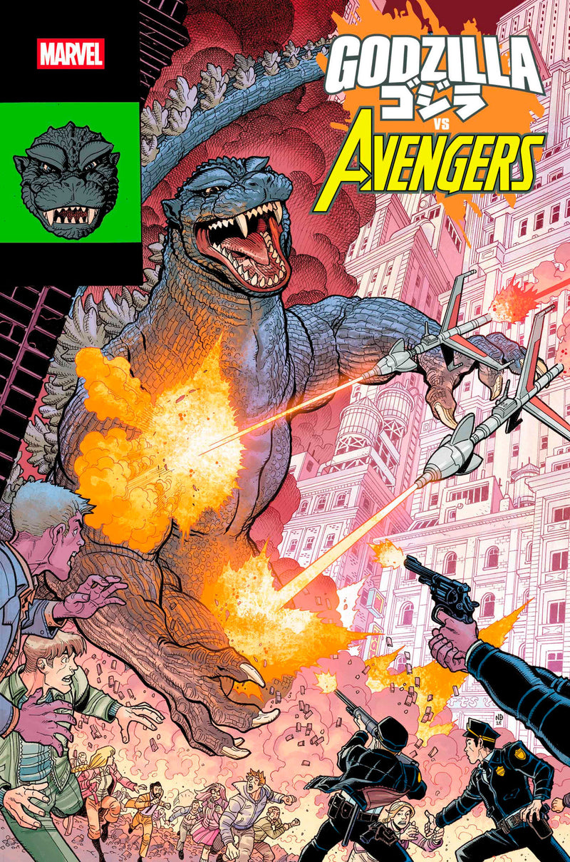 Godzilla vs. Avengers #1 Nick Bradshaw Monster Homage Variant