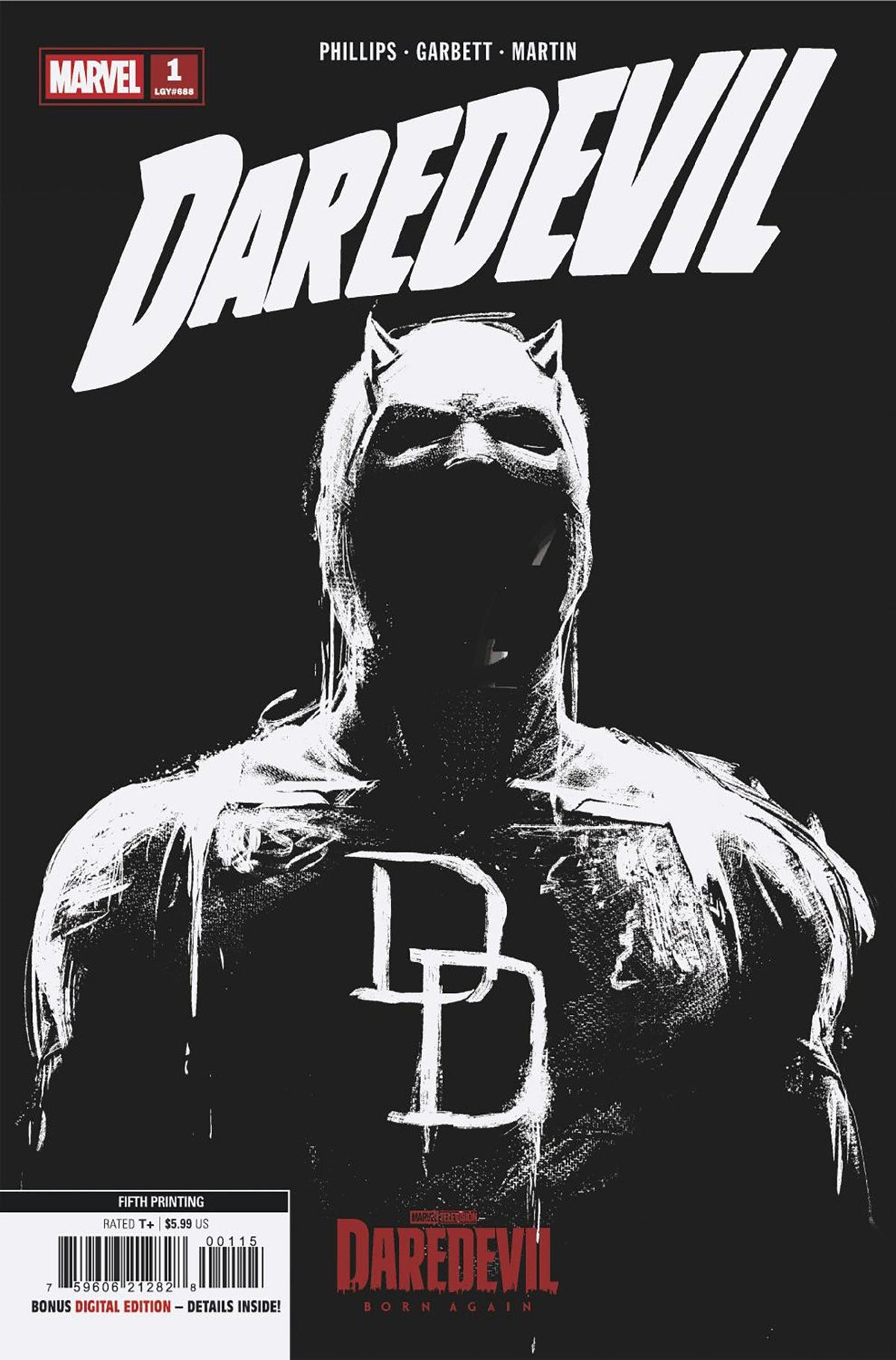 Daredevil #1 Marvel Television 5Th Printing Variant