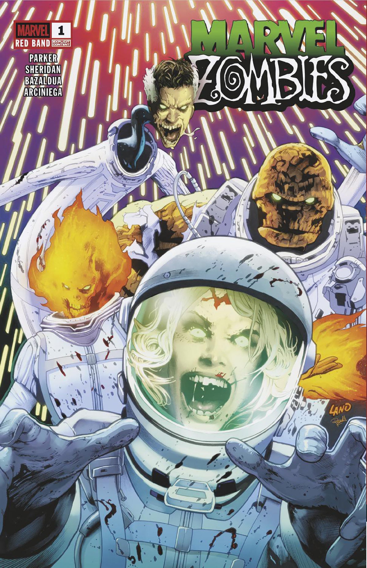 Marvel Zombies: Red Band #1 Greg Land 2 Nd Printing Variant [Polybagged]