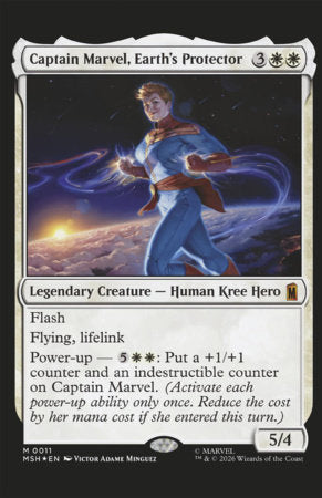 Captain Marvel: Dark Past #3 Classified Artist Magic: The Gathering Variant