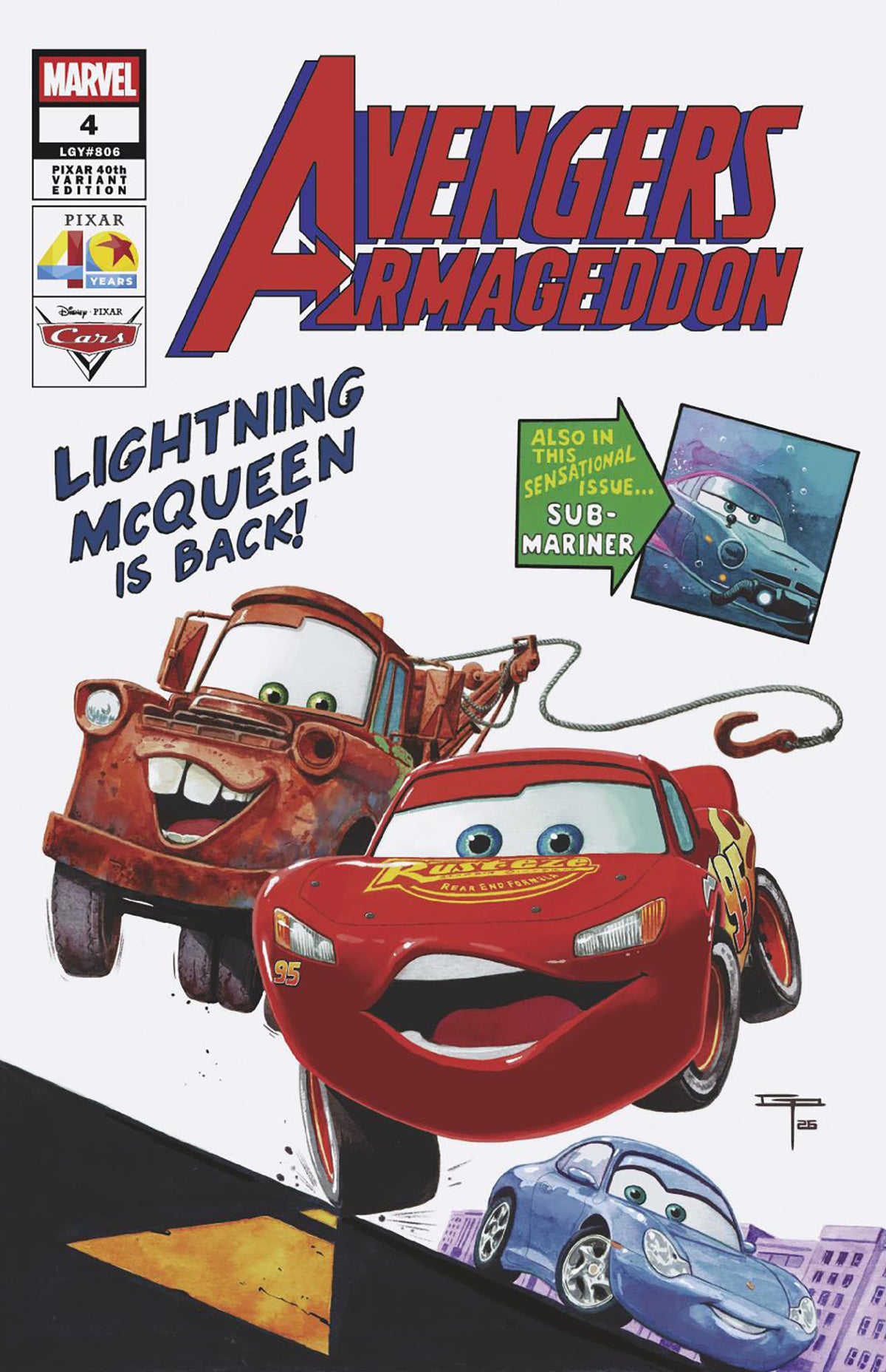 Avengers: Armageddon #4 German Peralta Pixar 40Th Variant