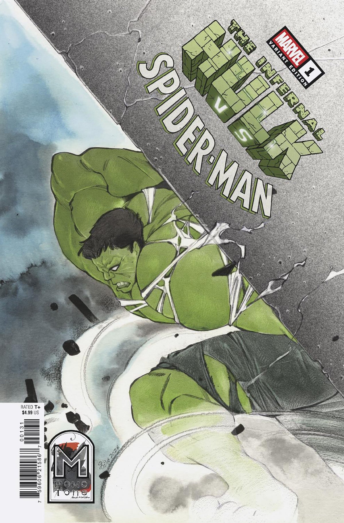 Infernal Hulk Vs. Spider-Man #1 Peach Momoko Momo-Tone Variant