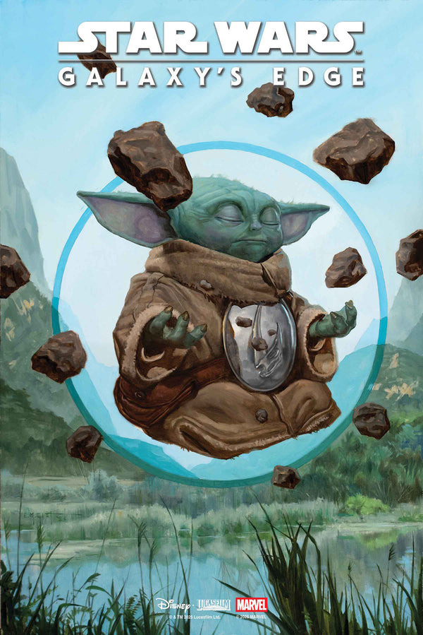 Star Wars: Galaxy's Edge   Echoes Of The Empire #1 E.M. Gist Mandalorian & Grogu Variant