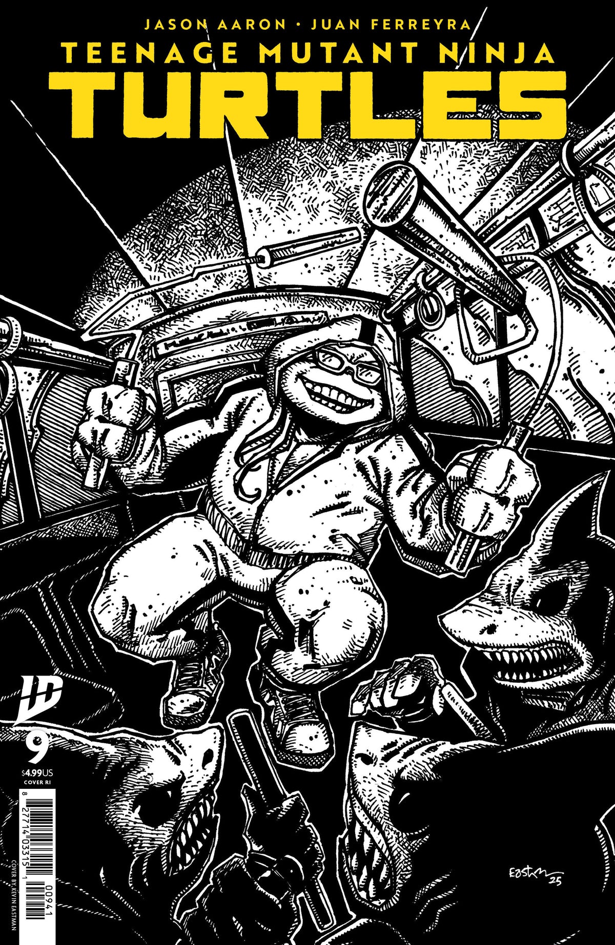 Teenage Mutant Ninja Turtles #9 Variant Ri (10) (Eastman Black & White)