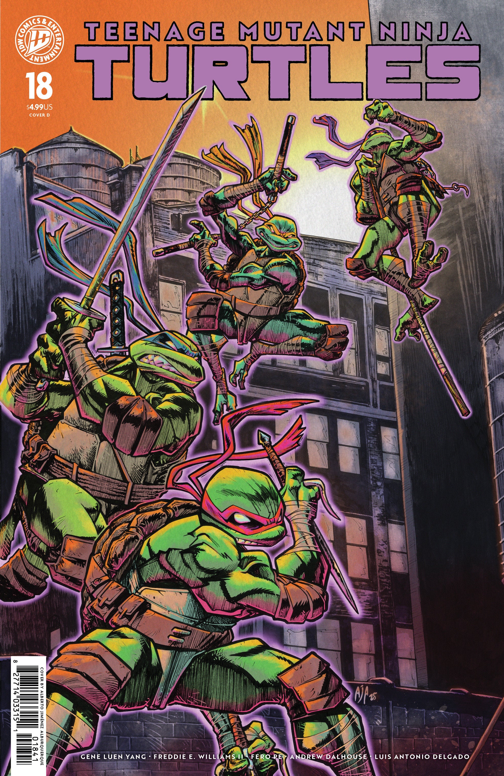 Teenage Mutant Ninja Turtles #18 Variant D (Jiménez Alburquerque
