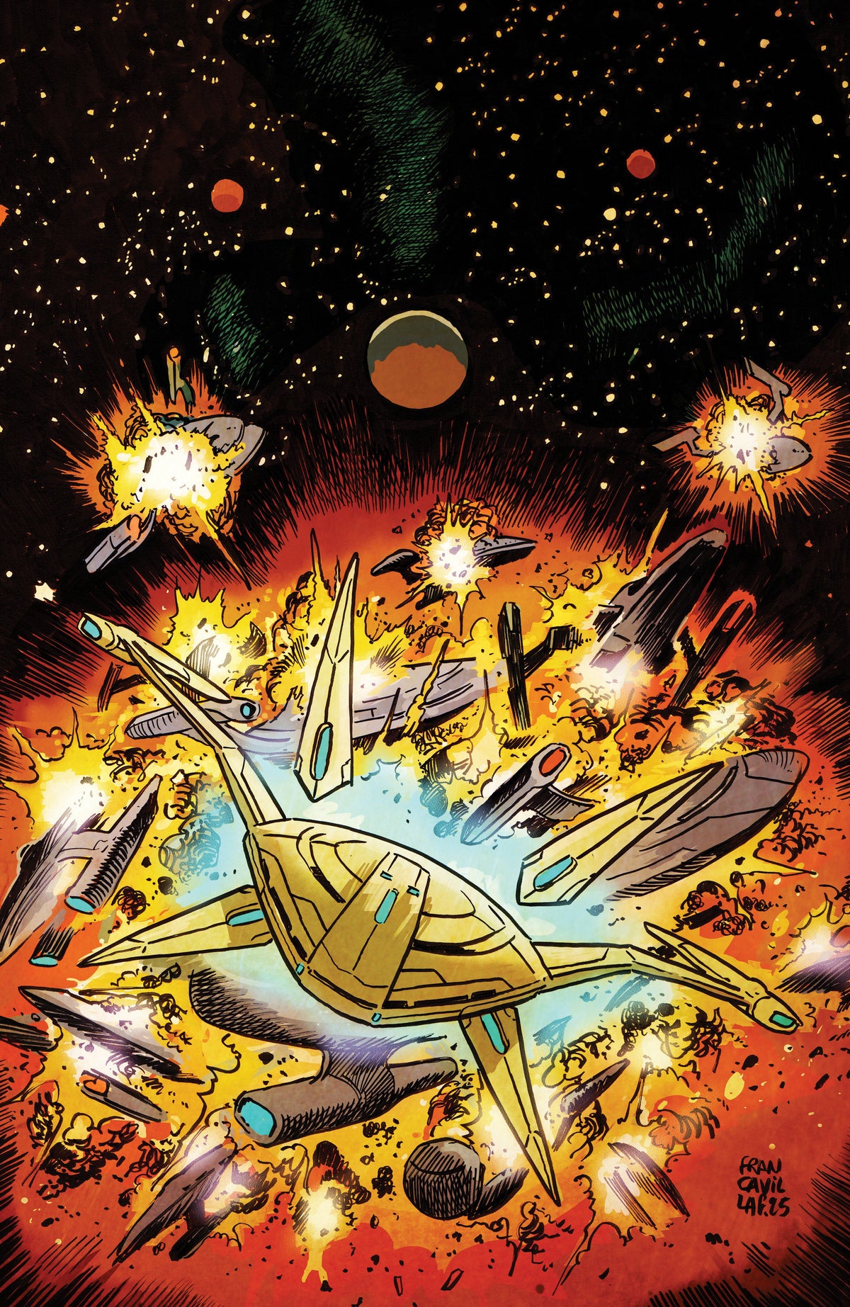 Star Trek: The Last Starship #1 Variant Ri (15) (Francavilla Full Art)