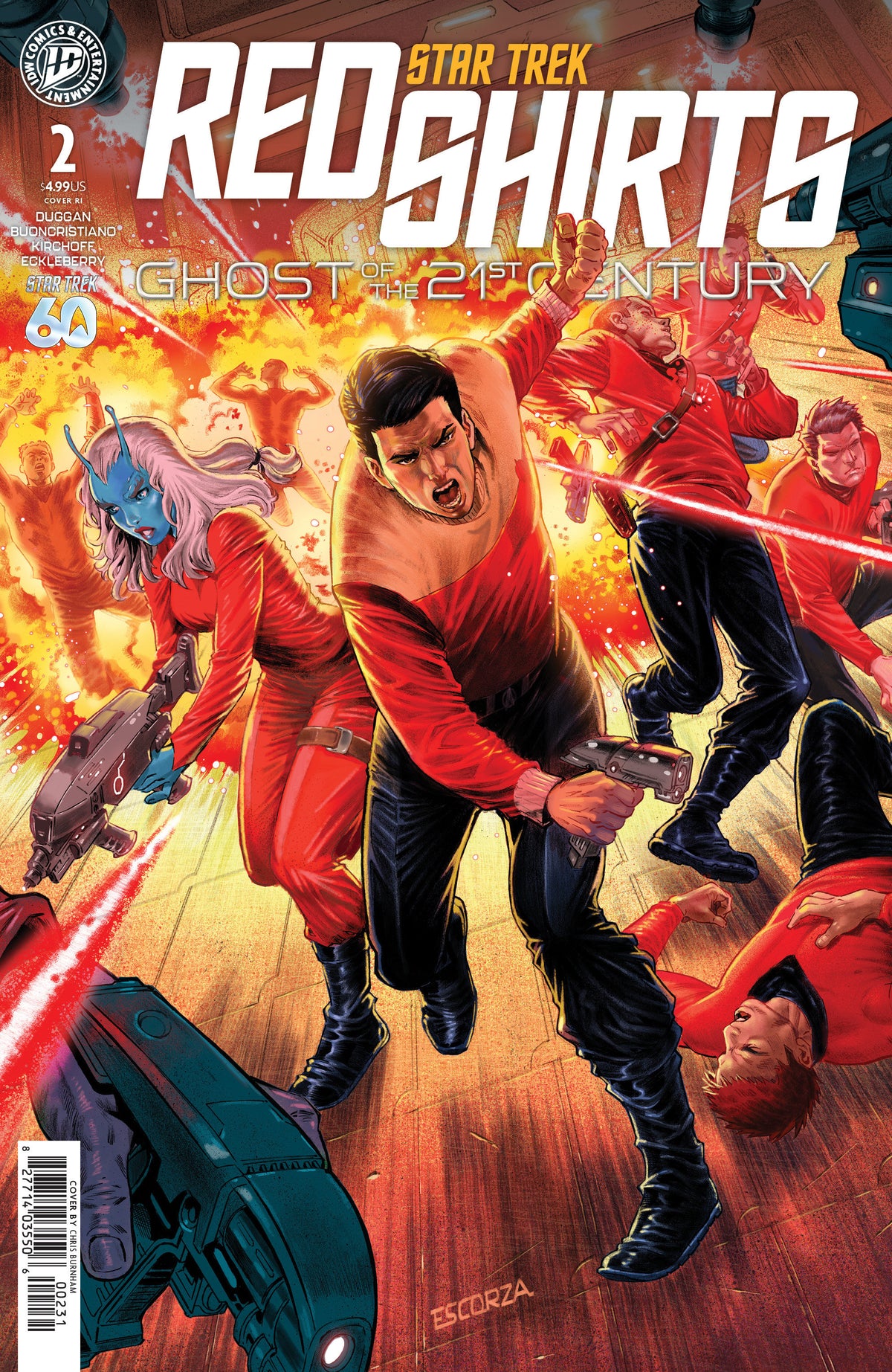 Star Trek: Red Shirts--Ghost of the 21st Century #2 Variant RI (10) (Escorza Brothers)