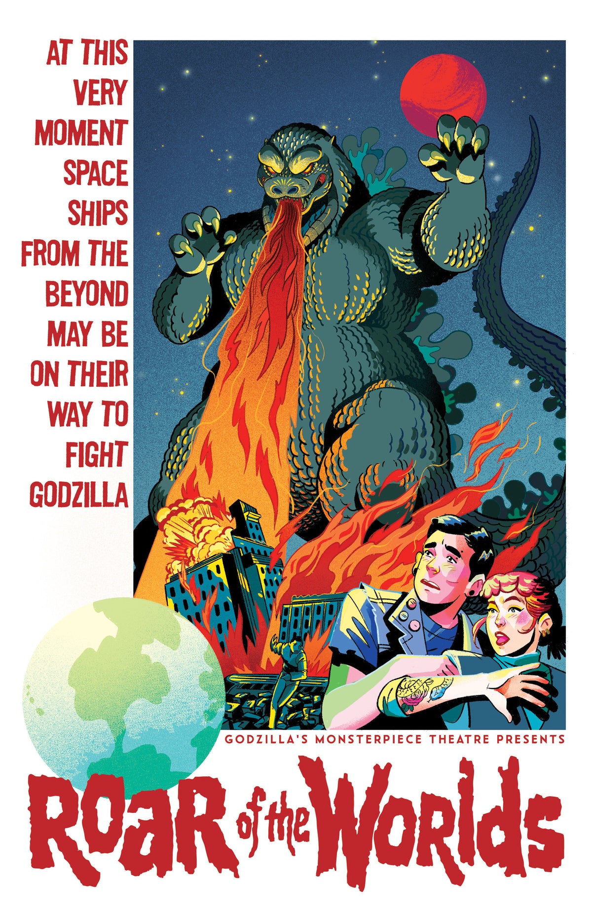 Godzilla's Monsterpiece Theatre Presents: Roar of the Worlds Variant RI (10) (Goux)