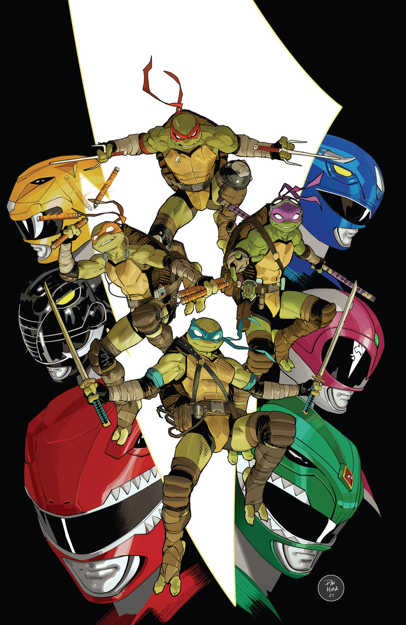 Mighty Morphin Power Rangers/ Teenage Mutant Ninja Turtles III #1 O Unlockable Variant (Full Art, Mora)