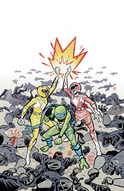 Mighty Morphin Power Rangers/Teenage Mutant Ninja Turtles III #5 J 1:5 Variant Edition (Full Art, Foil, Ba)