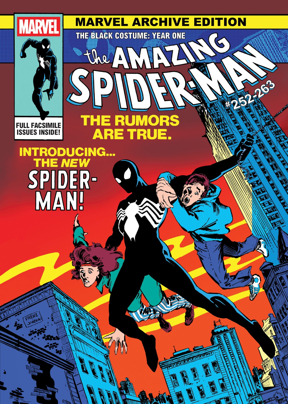 Marvel Archive Edition: Amazing Spider-Man   The Black Costume: Year One Gallery Edition Ron Frenz Original First Issue Cover