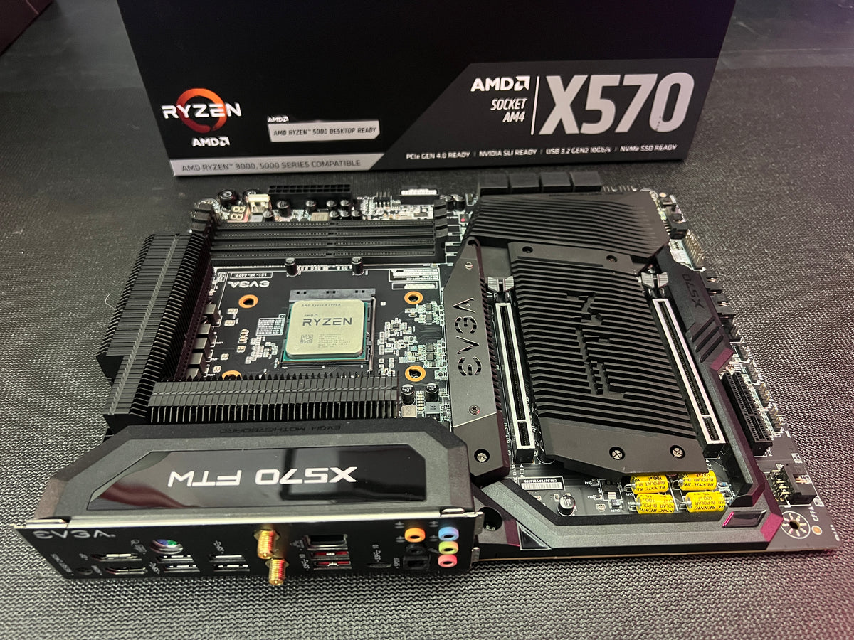 EVGA X570 FTW WiFi — AM4 ATX Motherboard CPU COMBO (121-VR-A577-KR)